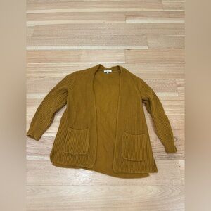 Madewell Golden Brown Cardigan Sweater